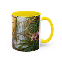 Tropical Hummingbird Stained Glass Style Mug