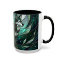 Teal Green Stained Glass Style Mug