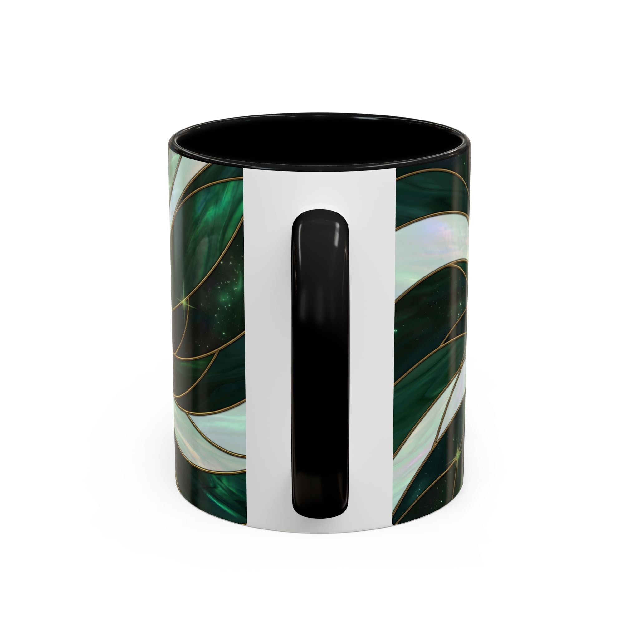 Jade Wolf Stained Glass Style Mug