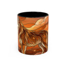 Amber Wolf Stained Glass Style Mug
