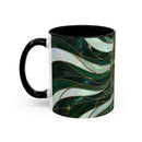 Jade Wolf Stained Glass Style Mug