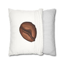 Coffee Bean Faux Suede Pillow Cover