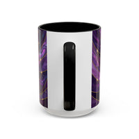 Amethyst Great Pyrenees Stained Glass Style Mug