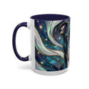Aurora Glow Staffy Stained Glass Style Mug