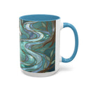 Forest Wolf Stained Glass Style Mug