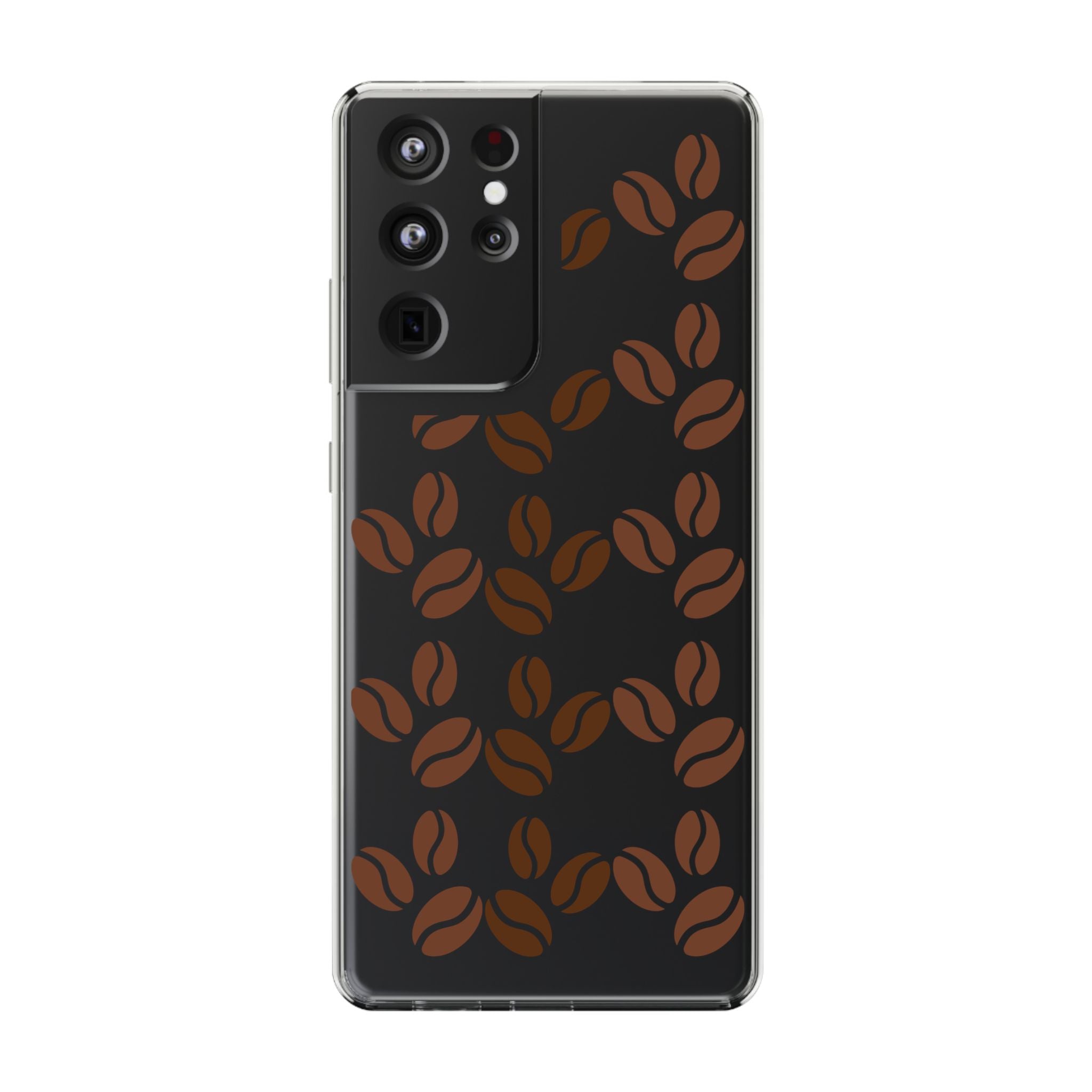 Coffee Beans Clear Phone Case