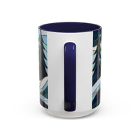 Pine Forest Wolf Stained Glass Style Mug