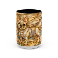 Golden Glow French Bulldog Stained Glass Style Mug