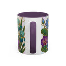 Floral Peacock Stained Glass Style Mug