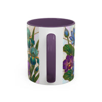 Floral Peacock Stained Glass Style Mug