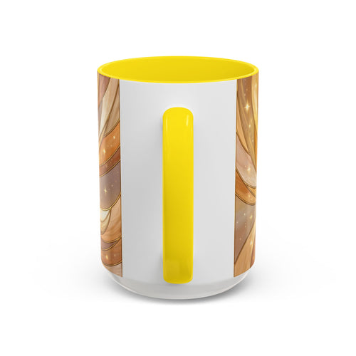 Golden Glow Fox Stained Glass Style Mug