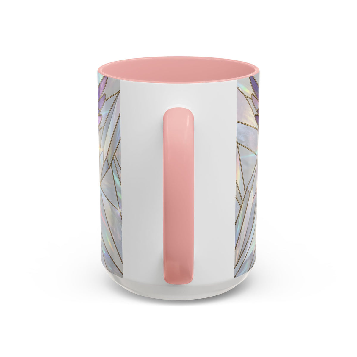 Rainbow Hummingbird Stained Glass Style Mug