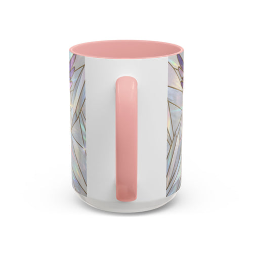 Rainbow Hummingbird Stained Glass Style Mug