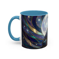 Moonlit Staffordshire Bull Terrier Stained Glass Style Mug
