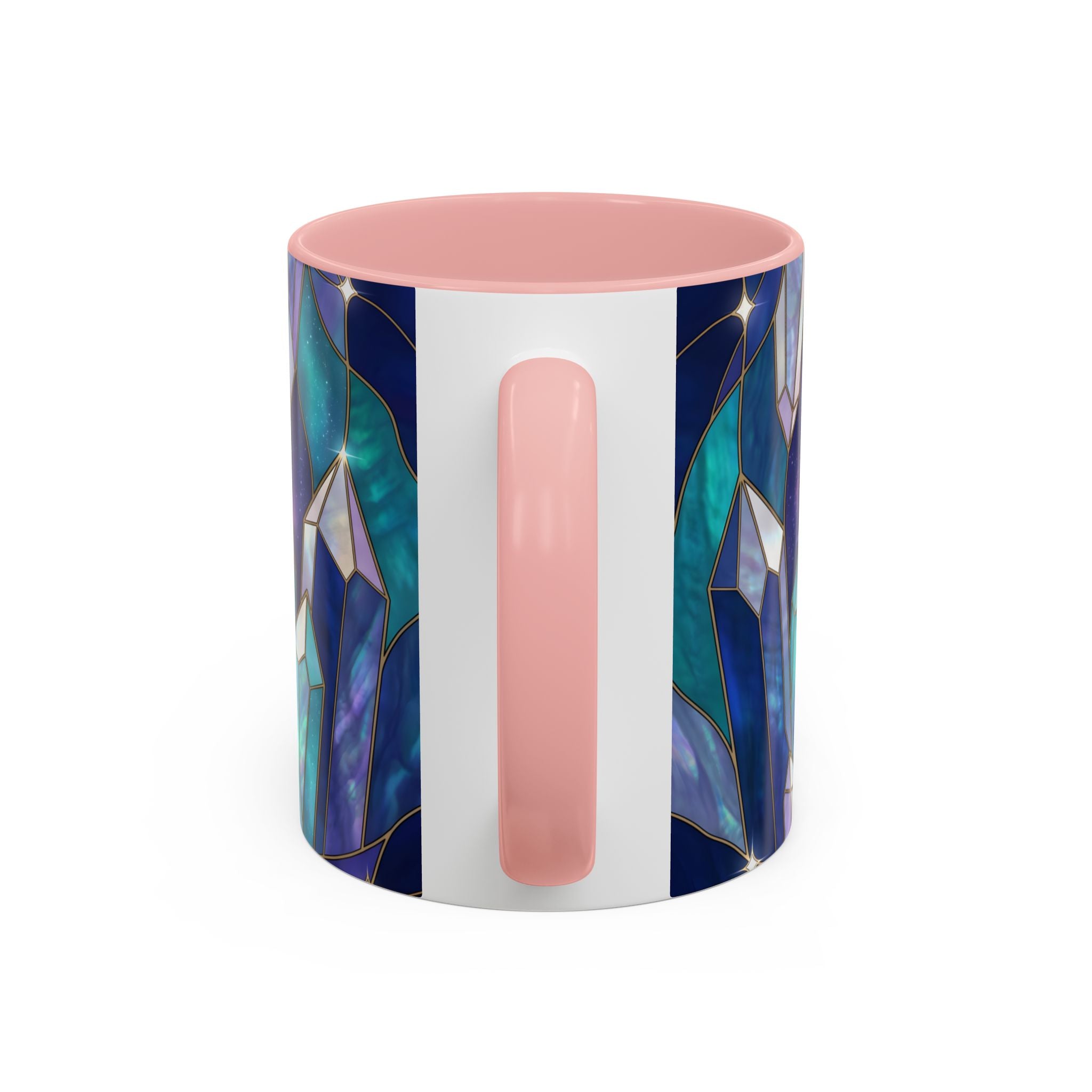 Crystal Wolf Stained Glass Style Mug