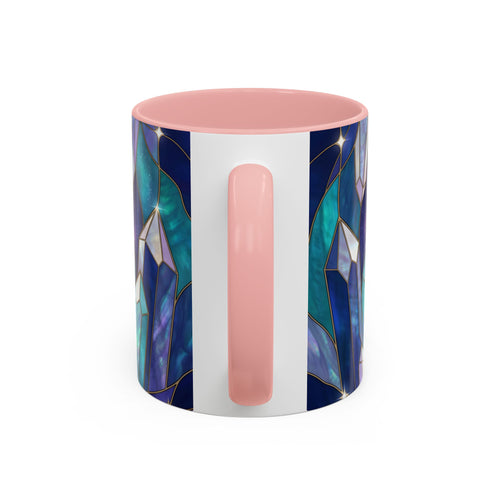 Crystal Wolf Stained Glass Style Mug