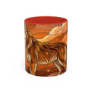 Amber Wolf Stained Glass Style Mug