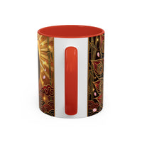 Sakura Peacock Stained Glass Style Mug