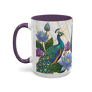 Garden Peacock Stained Glass Style Mug