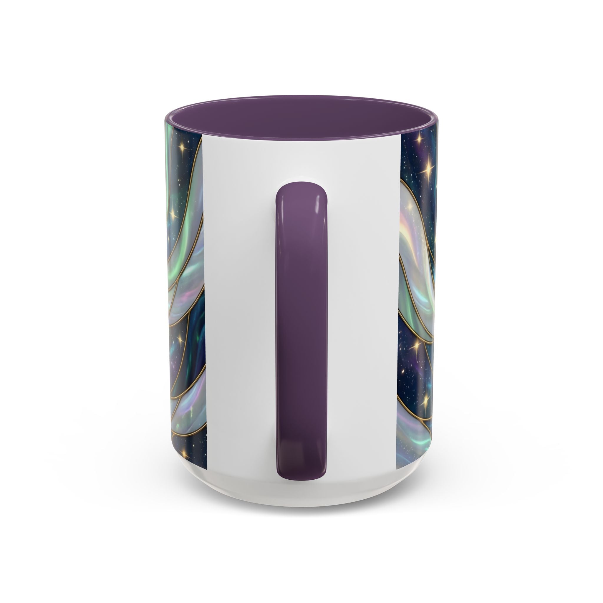 Aurora Glow Staffy Stained Glass Style Mug