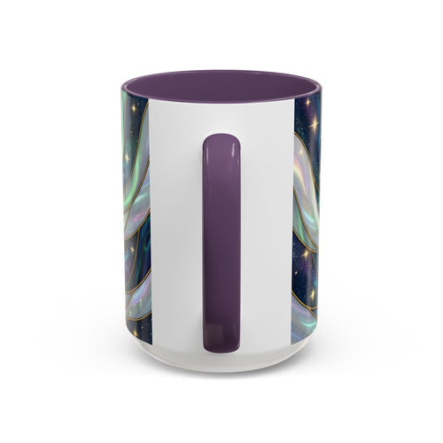 Aurora Glow Staffy Stained Glass Style Mug