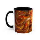 Wildfire Lion Stained Glass Mug