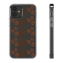 Coffee Beans Clear Phone Case