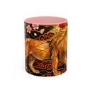 Sakura Lion Stained Glass Style Mug