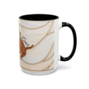 Custom Dog Portrait Stained Glass Style Mug