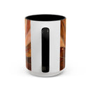 Honey Glow Hummingbird Stained Glass Style Mug