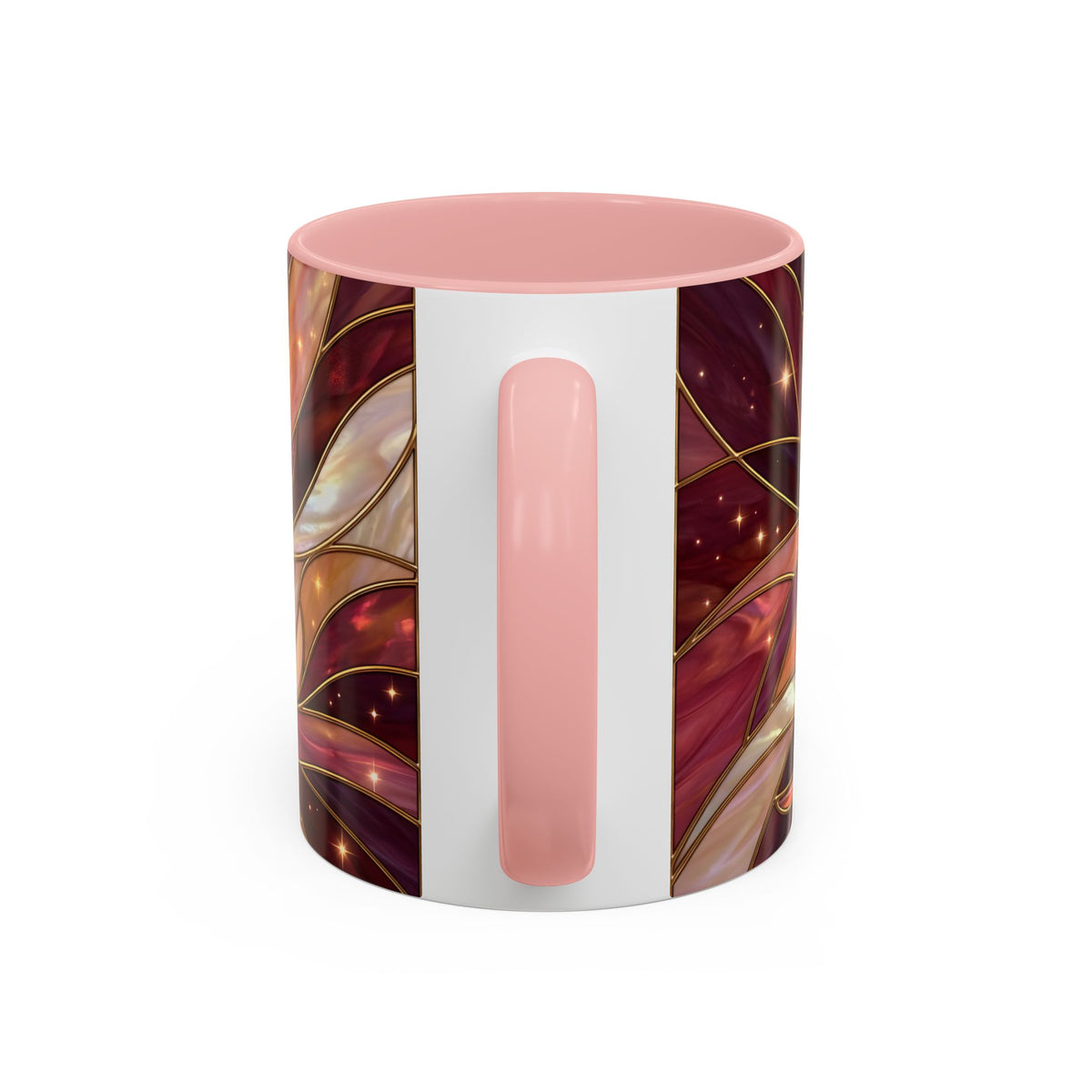Rose Glow Hummingbird Stained Glass Style Mug