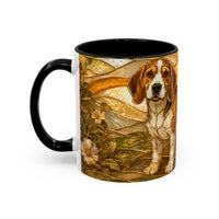 Blossom Beagle Stained Glass Style Mug