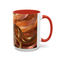 Amber Wolf Stained Glass Style Mug