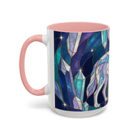 Crystal Wolf Stained Glass Style Mug