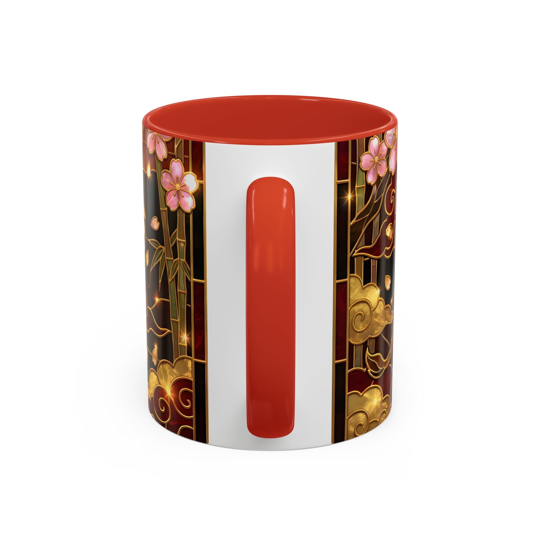 Sakura Lion Stained Glass Style Mug