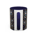 Moonlit Peacock Stained Glass Style Mug