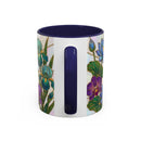 Floral Peacock Stained Glass Style Mug