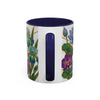 Floral Peacock Stained Glass Style Mug