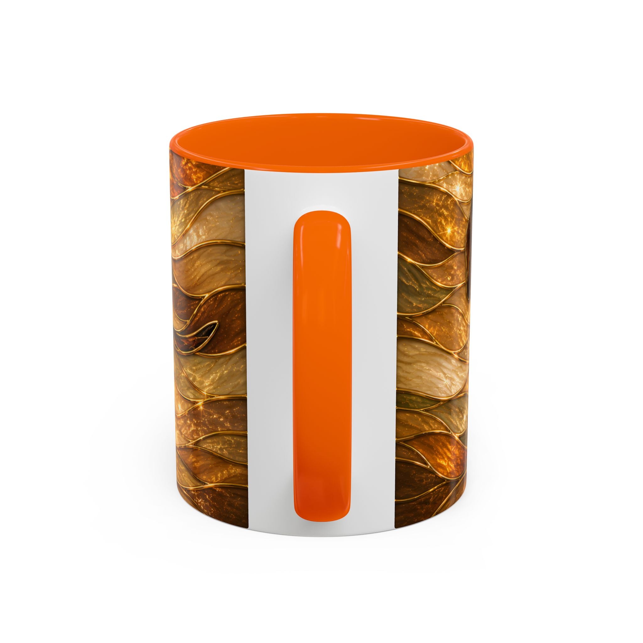Golden Dachshund Stained Glass Style Mug
