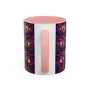 Purple Peacock Stained Glass Style Mug