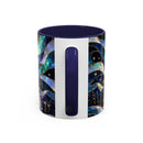 Northern Lights Wolf Stained Glass Style Mug