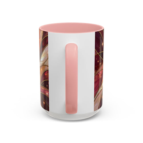 Rose Glow Hummingbird Stained Glass Style Mug