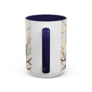 Minimal Peacock Stained Glass Style Mug