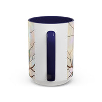 Minimal Peacock Stained Glass Style Mug