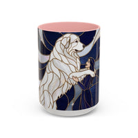 Faithful Friend Great Pyrenees Stained Glass Style Mug