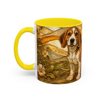Blossom Beagle Stained Glass Style Mug
