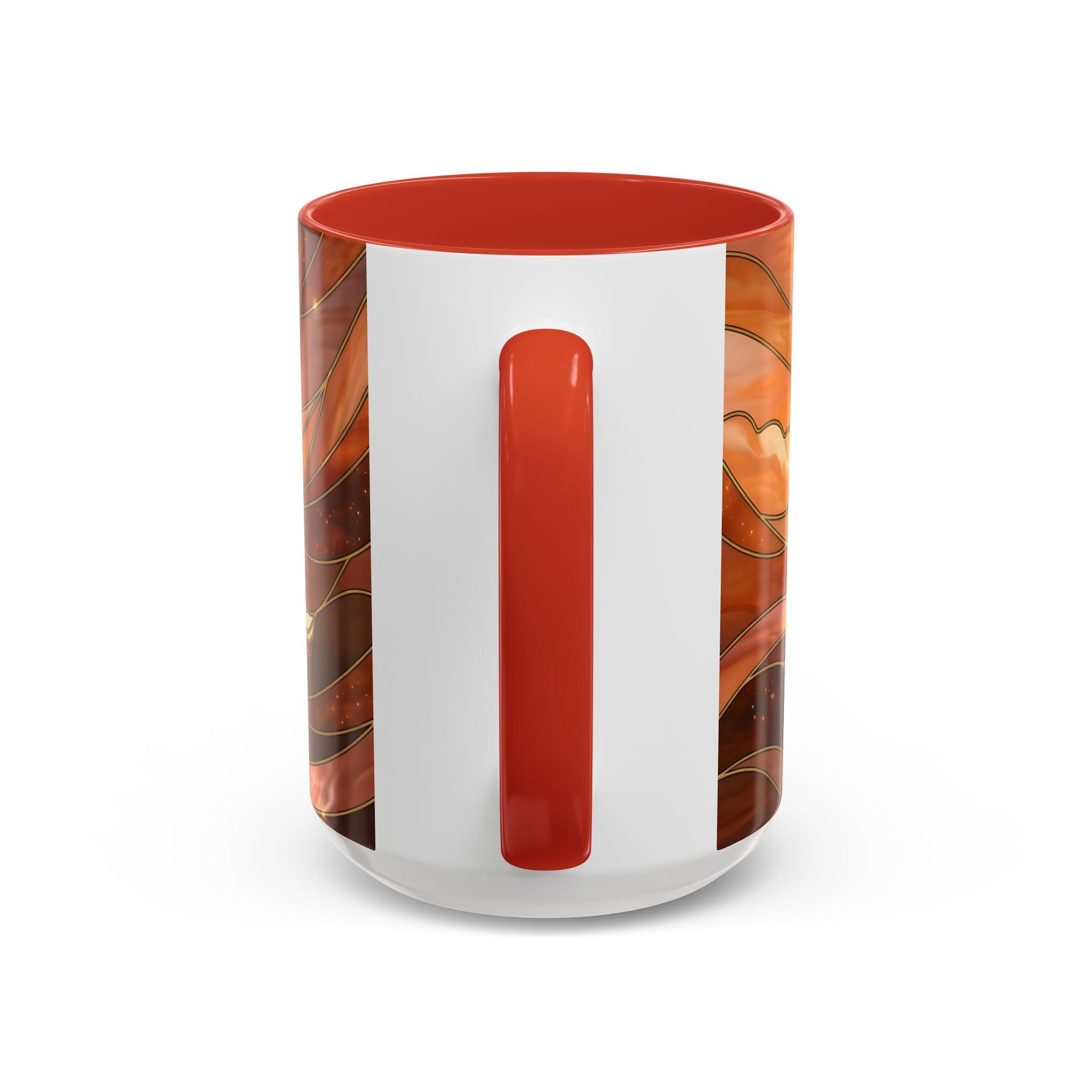 Amber Wolf Stained Glass Style Mug