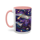 Cosmic Glow Staffy Stained Glass Style Mug