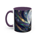 Moonlit Staffordshire Bull Terrier Stained Glass Style Mug