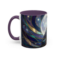 Moonlit Staffordshire Bull Terrier Stained Glass Style Mug